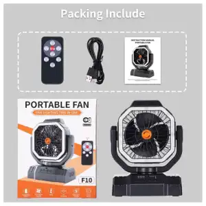 Ventilador F10 recargable portátil de alta velocidad de 20000 mAh miniatura 2