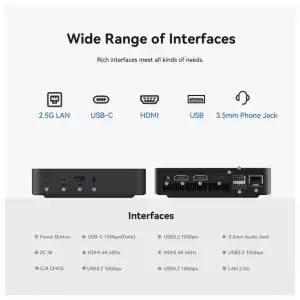 TRIGKEY Key Mini N150 – Mini PC Alder Lake N150 (4C/4T hasta 3.6GHz), 16GB DDR5, SSD 500GB, doble HDMI 4K miniatura 2